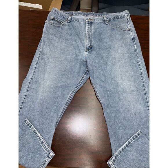 Wrangler Mens Denim Relaxed Fit Jeans Size 42x30 - Picture 1 of 7